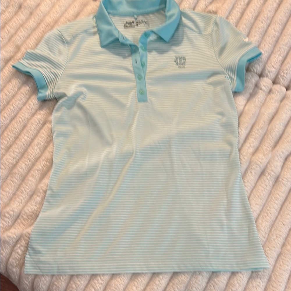Nike Blue Blouse Moisture-Wicking Athletic Style